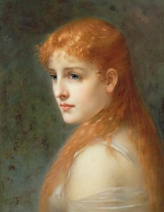 Giovane ragazza con capelli rossi, 1895